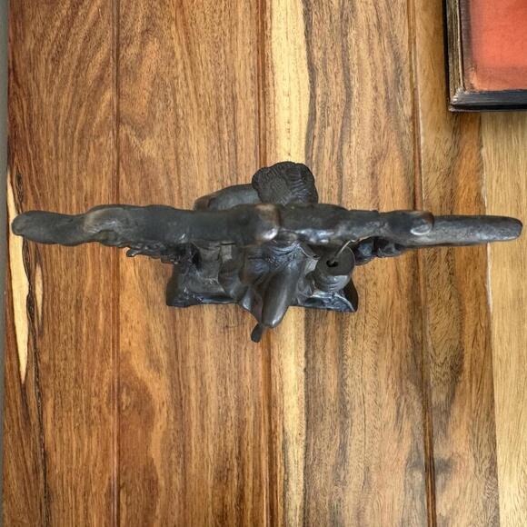 Vintage Cast Iron Swinging Lady Figurine after Auguste Moreau - Picture 9 of 9